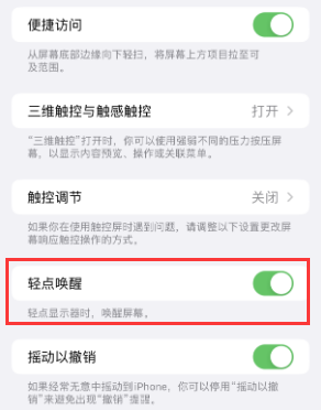 潘集苹果授权维修站分享iPhone轻点无法唤醒怎么办